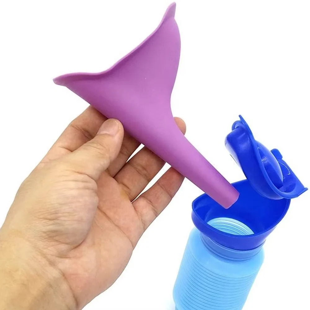 Portable Emergency Toilet Foldable Leakproof Odor-Control Lining