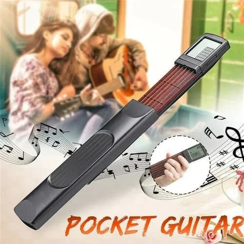 Portable Guitar Trainer Real Strings Chord Chart & Metronome