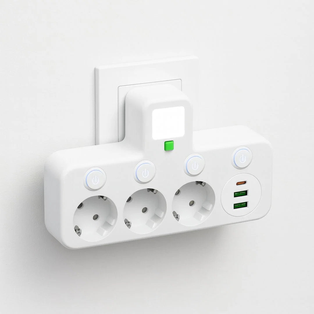 Power Strip Surge Protected Switchable Sockets USB-C & USB