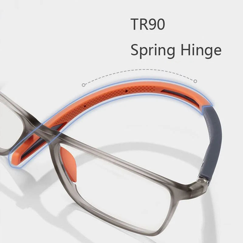 Progressive Glasses Photochromic Blue Light Lenses Titanium Frame