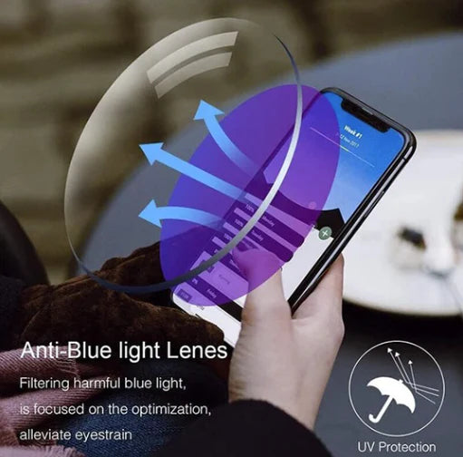Progressive Glasses Rimless Ultra-Light Anti-Blue Light