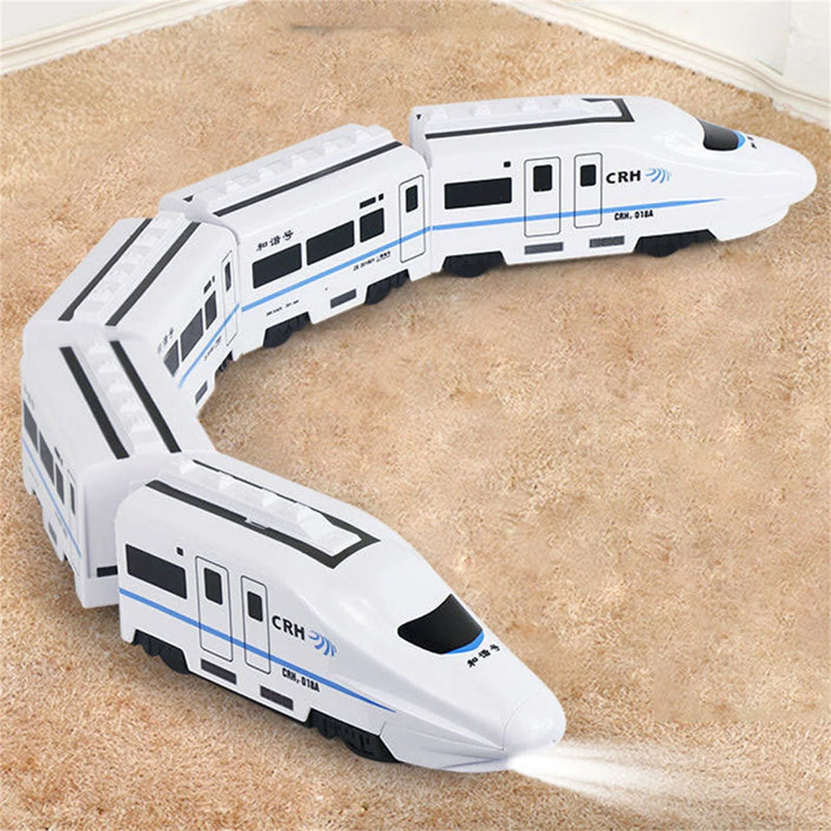 Pull Train Toy Linking Detachable Carriages Rounded Edges