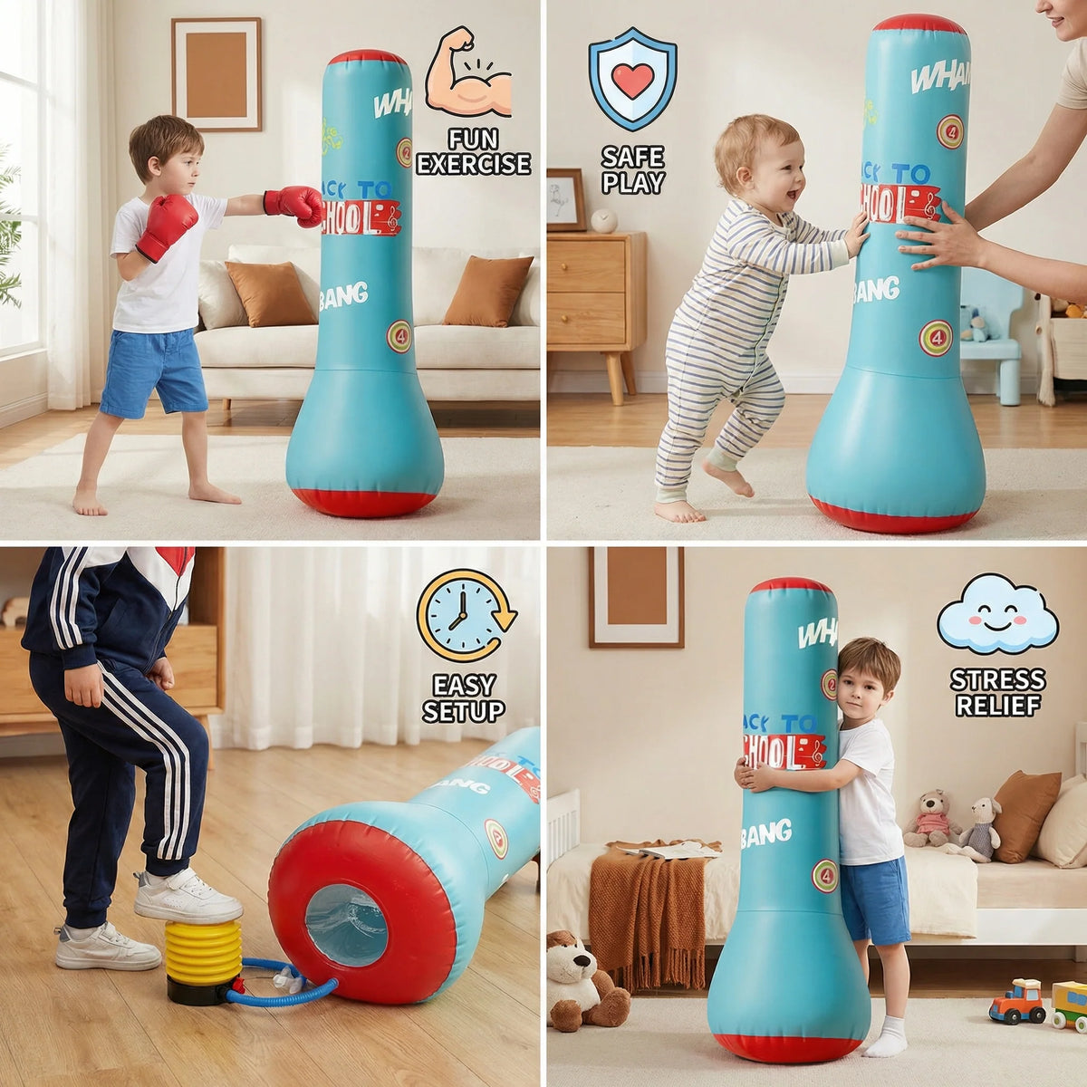 Punching Bag Kids Water-Filled Base Soft Inflatable