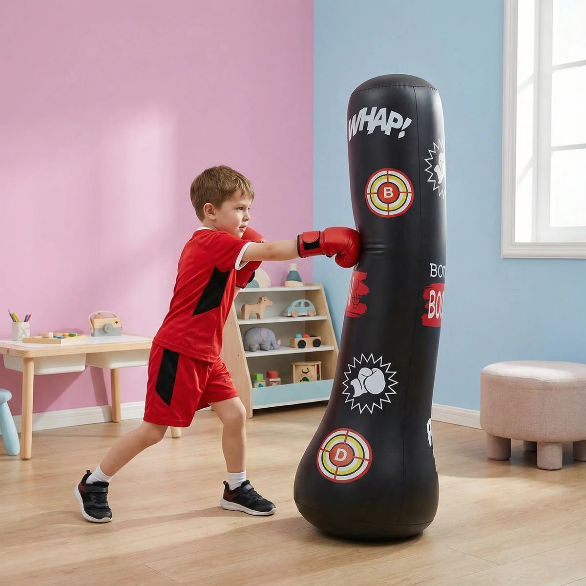 Punching Bag Kids Water-Filled Base Soft Inflatable