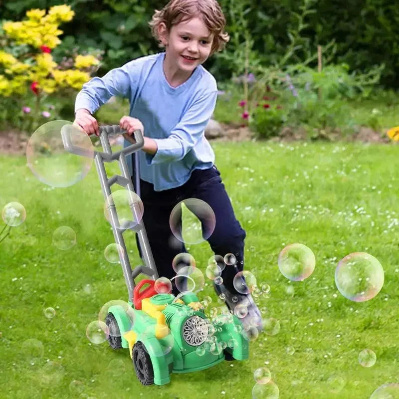 Push Toy Bubble-Blowing Outdoor Play No Batteries