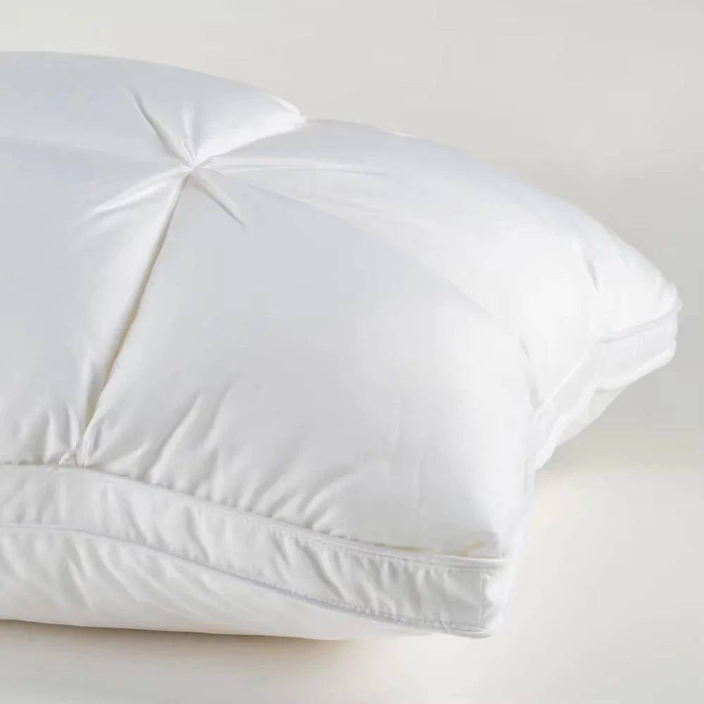 Quilted Pillow Cooling Ice Silk 12-Chamber Microfiber Fill
