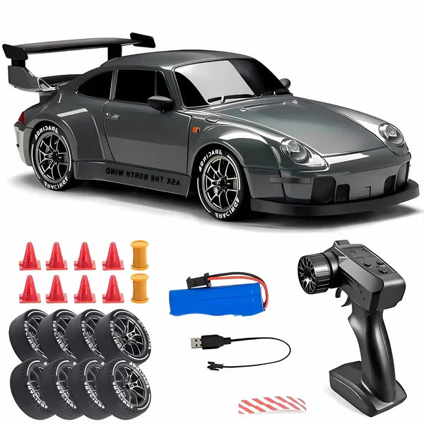 RC Drift Car 4WD Swappable Drift & Race Tires