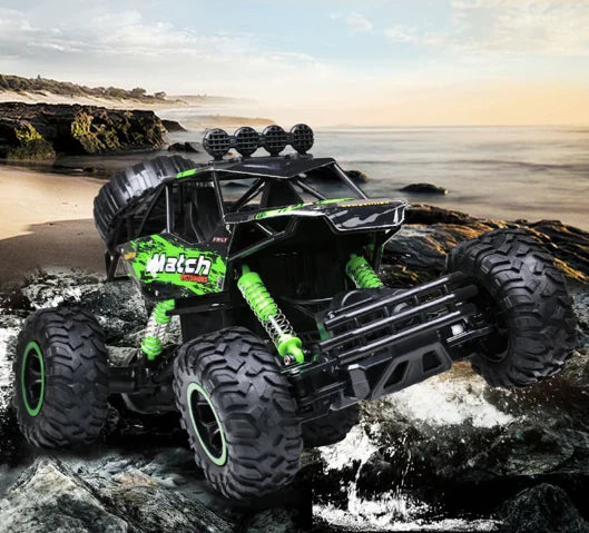 RC Monster Truck All-Wheel Drive & Shock-Absorbing Suspension