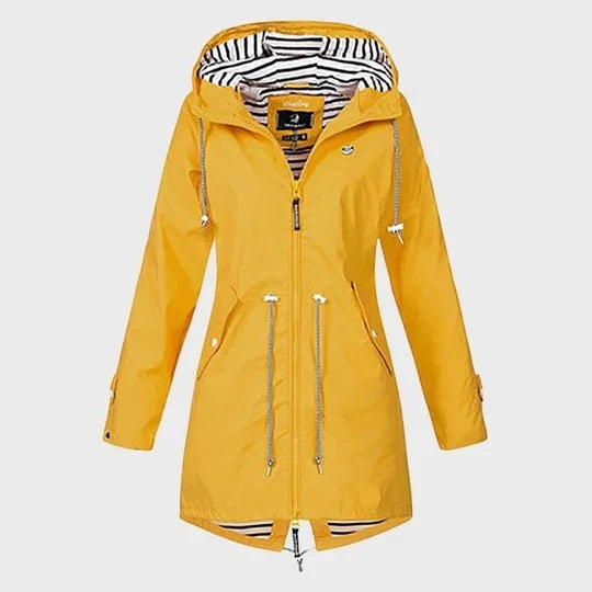 Rain Jacket Long Waterproof Lightweight & Breathable