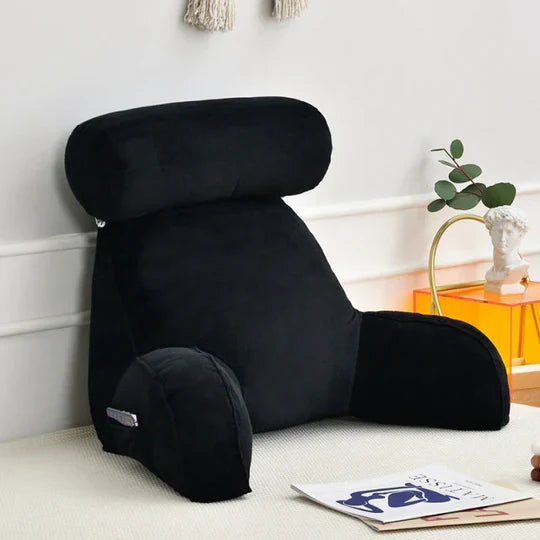 Reading Pillow Shredded Memory Foam Armrests & Side Pocket