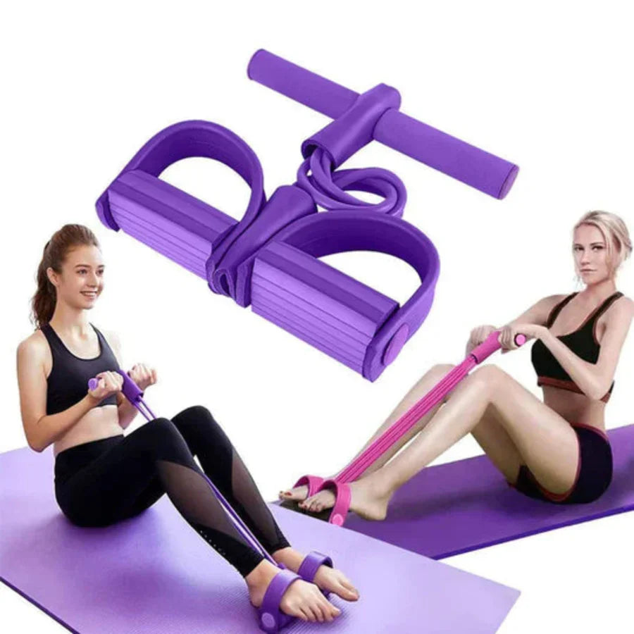 Resistance Bands TPE Thick Tubes & Non-Slip Foot Pedal