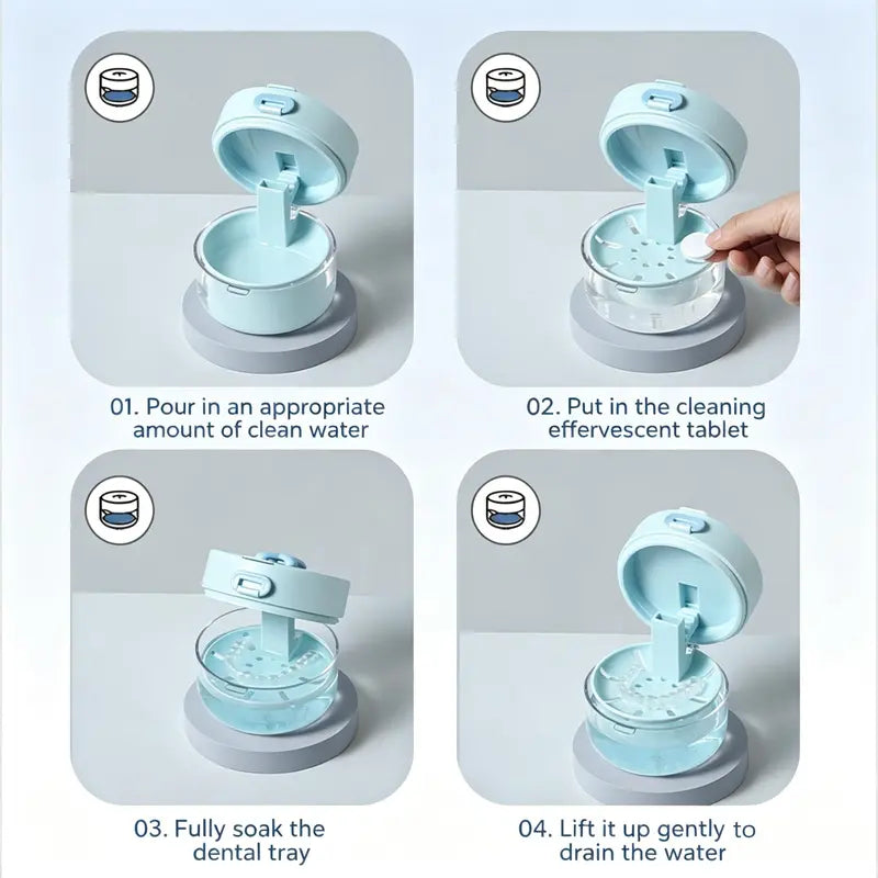 Retainer Case Leak-Proof Removable Drip Tray & Mirror