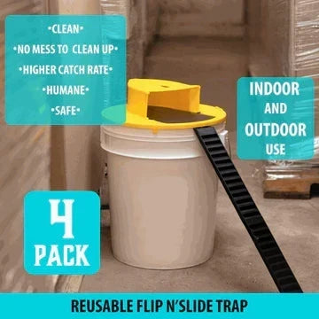 Rodent Trap Bucket Lid Auto-Reset Fits 5-Gallon Buckets