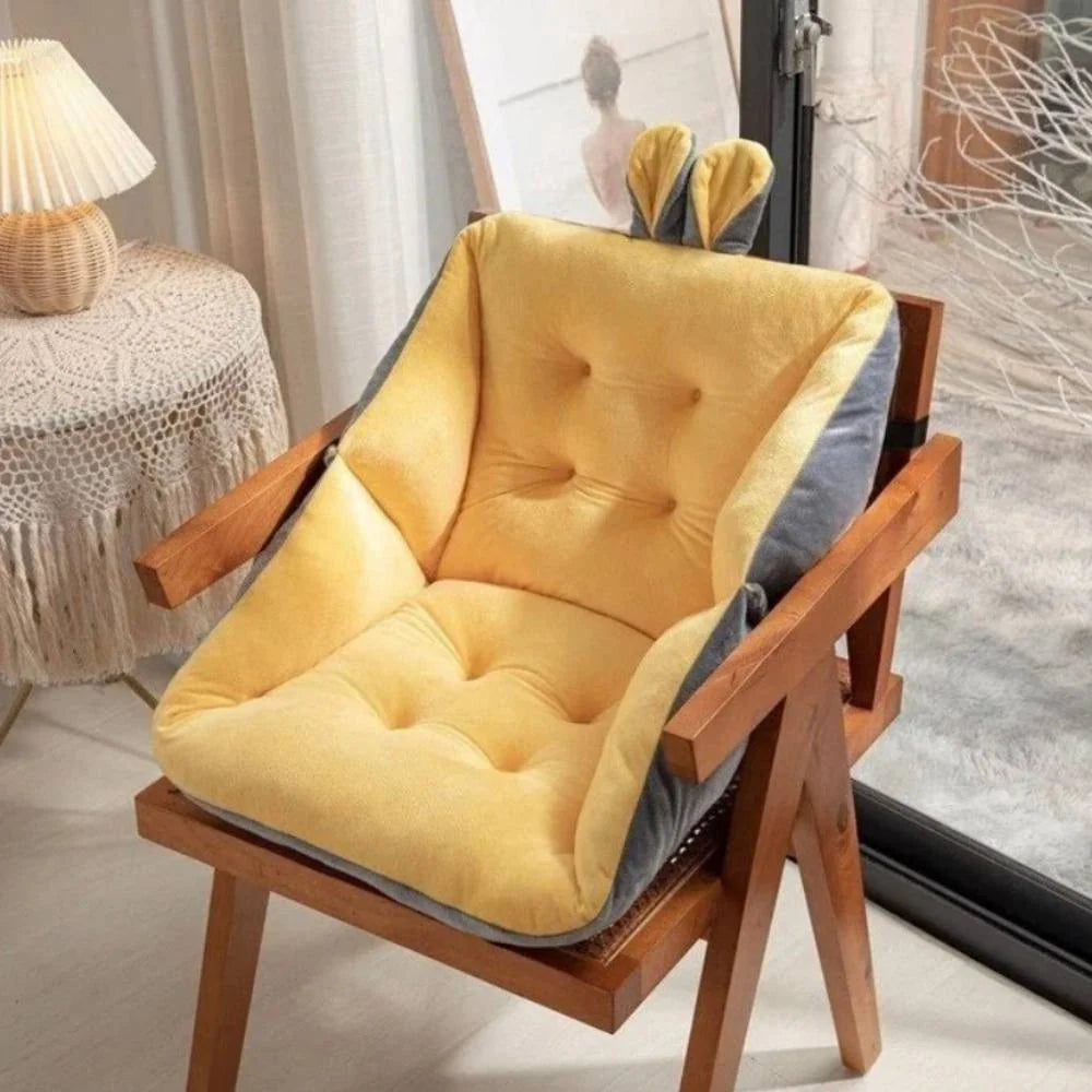 Seat Cushion Ergonomic Cutout Extra-Dense Foam Breathable Cover