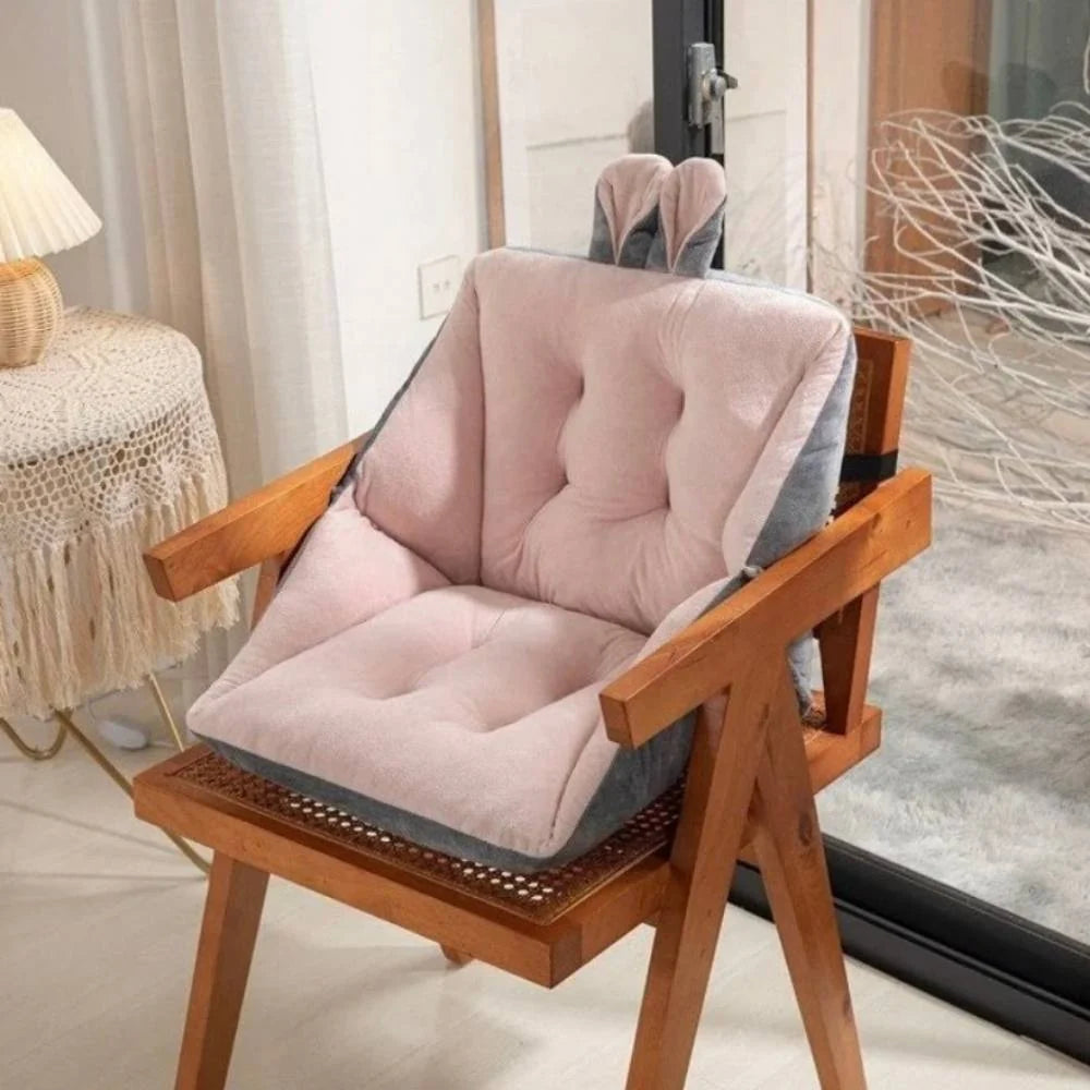 Seat Cushion Ergonomic Cutout Extra-Dense Foam Breathable Cover