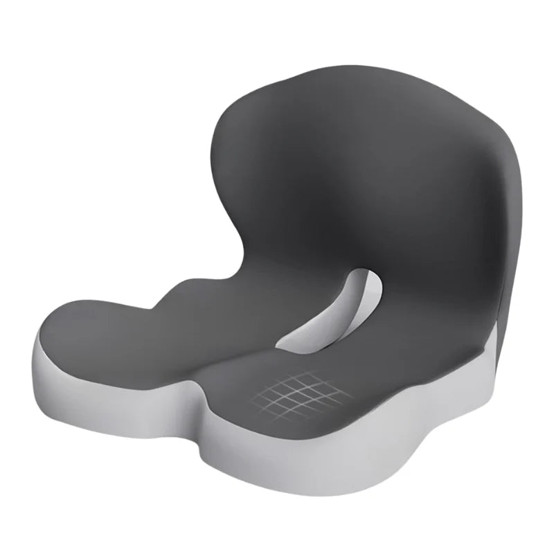 Seat Cushion Ergonomic Memory Foam Non-Slip & Washable Cover