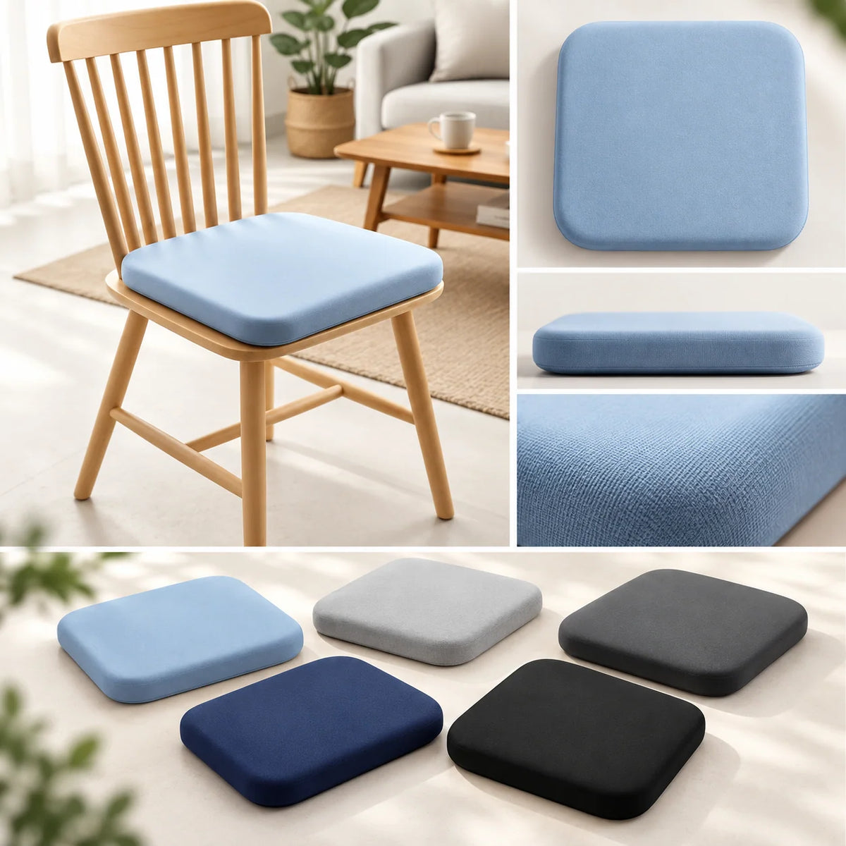 Seat Cushion Memory Foam Tailbone Pressure Relief