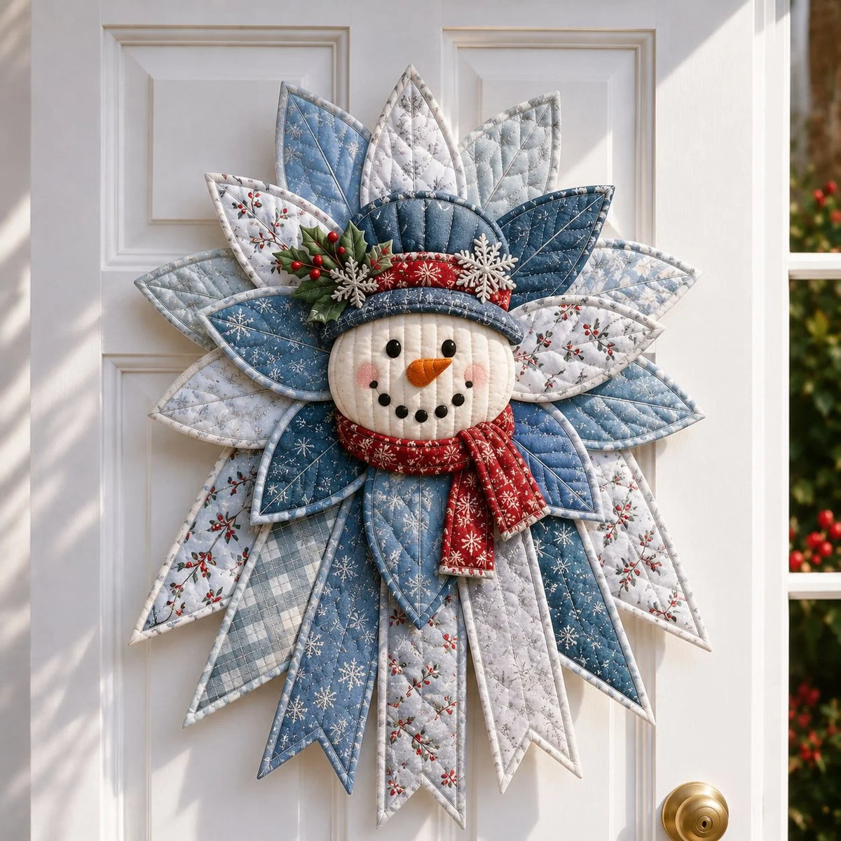 Sewing Kit Christmas Door Hanging Quilted Beginner-Friendly