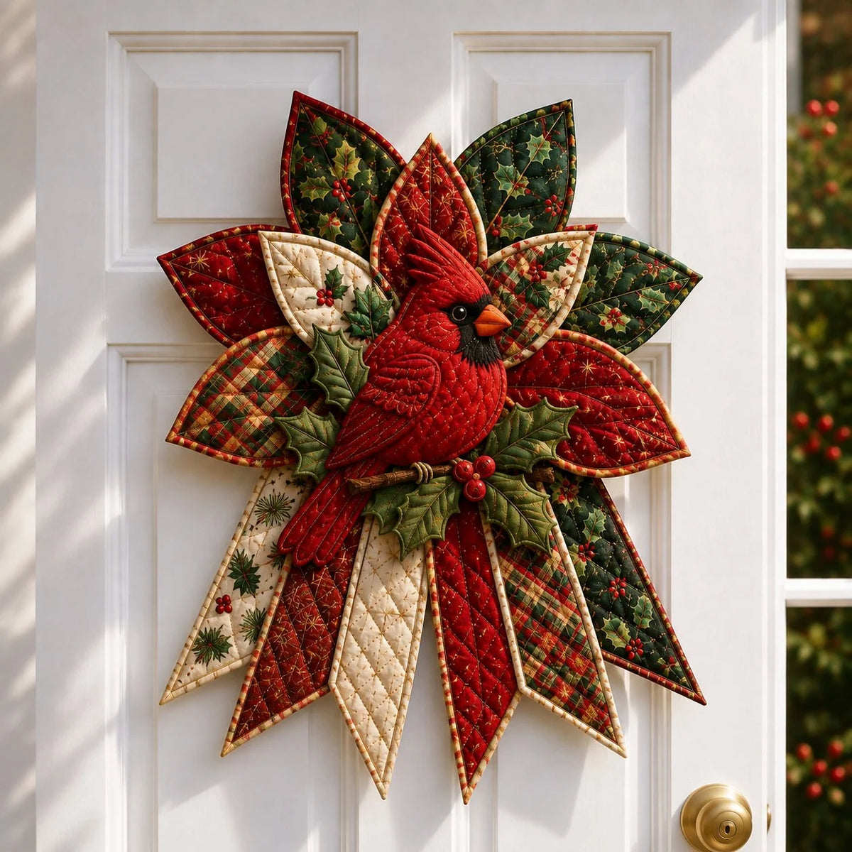 Sewing Kit Christmas Door Hanging Quilted Beginner-Friendly