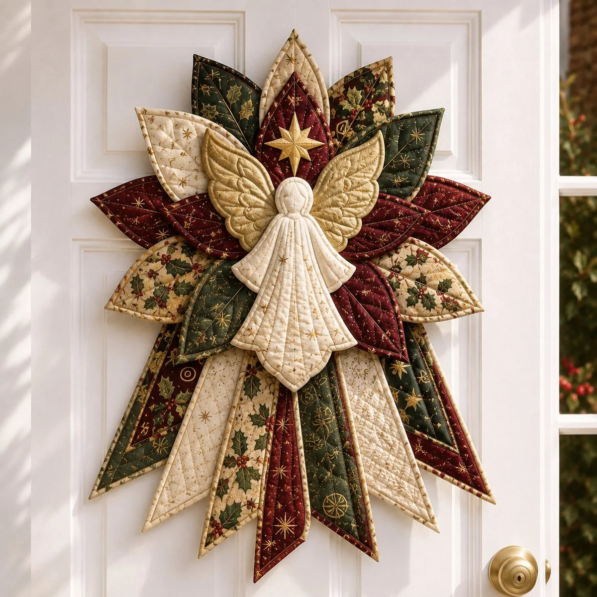 Sewing Kit Christmas Door Hanging Quilted Beginner-Friendly
