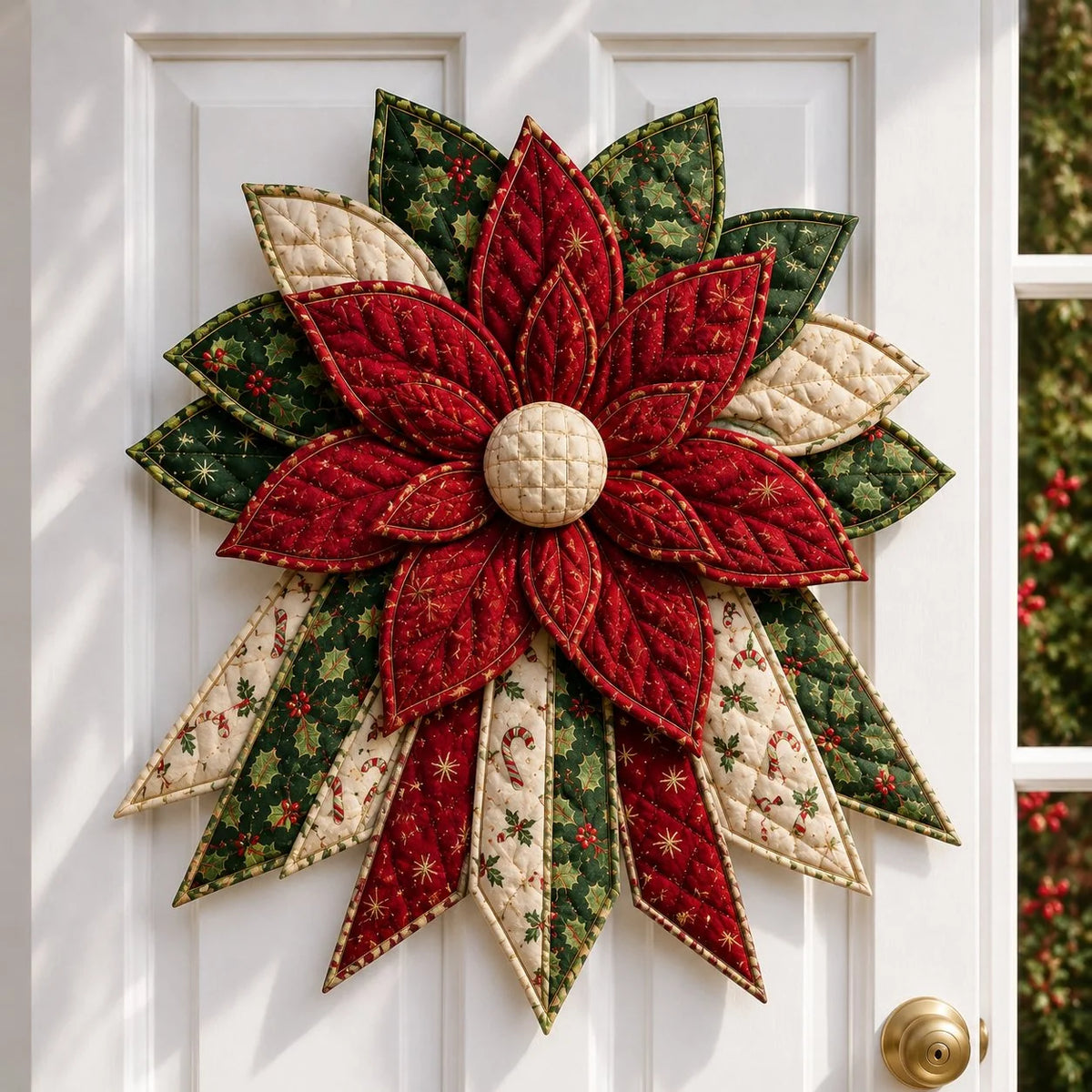 Sewing Kit Christmas Door Hanging Quilted Beginner-Friendly