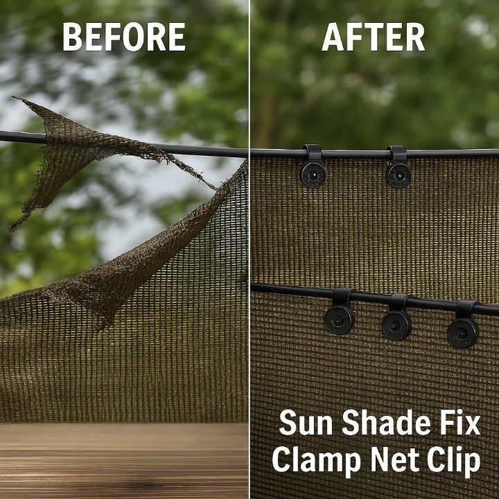 Shade Clips Spring-Loaded Weather-Resistant Grip