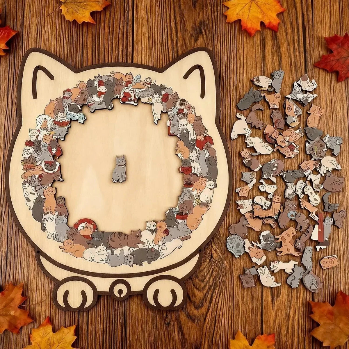 Shaped Puzzle Cat Silhouette 135 Irregular Pieces