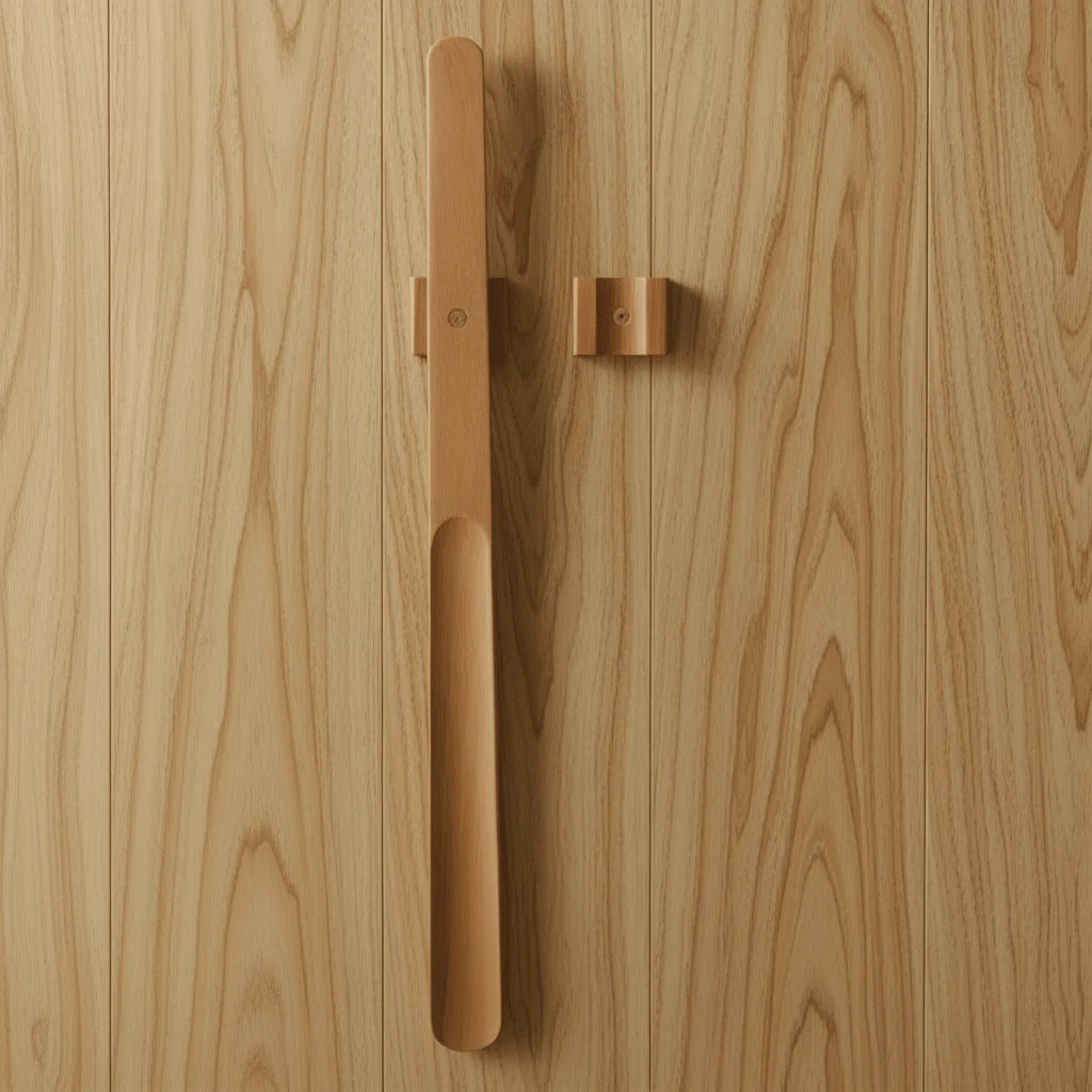 Shoe Horn Extra-Long Solid Walnut Wood With Integrated Magnet
