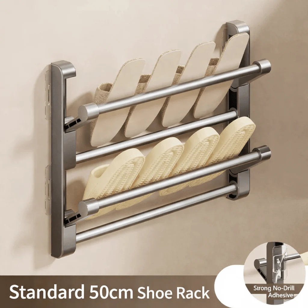 Shoe Rack Wall-Mounted Integrated Drainage Durable Plastic