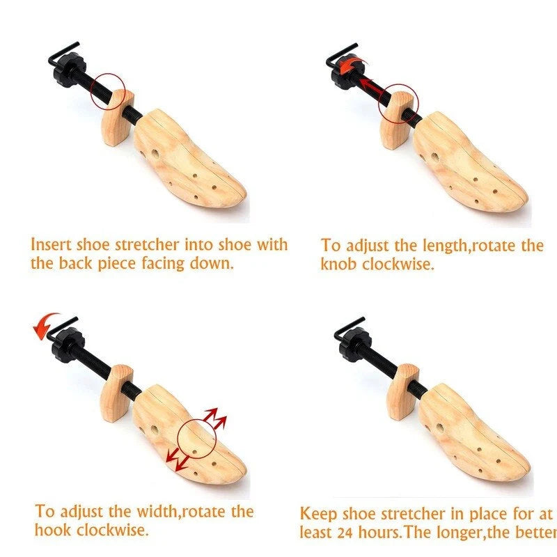 Shoe Stretcher Adjustable Length & Width Pressure-Point Balls