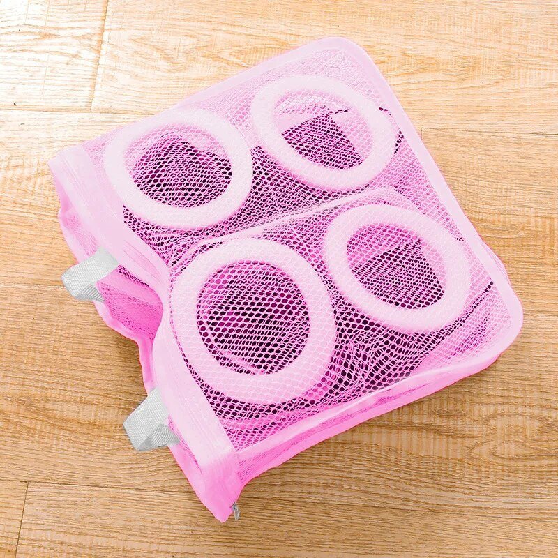 Shoe Wash Bag Polyester Mesh & Inner Sponge