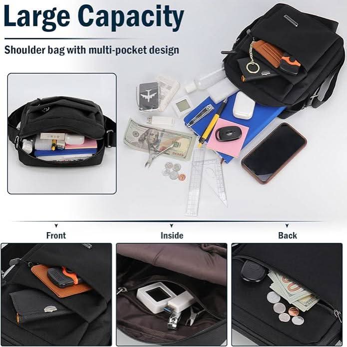 Shoulder Bag Waterproof Anti-Theft Adjustable Strap