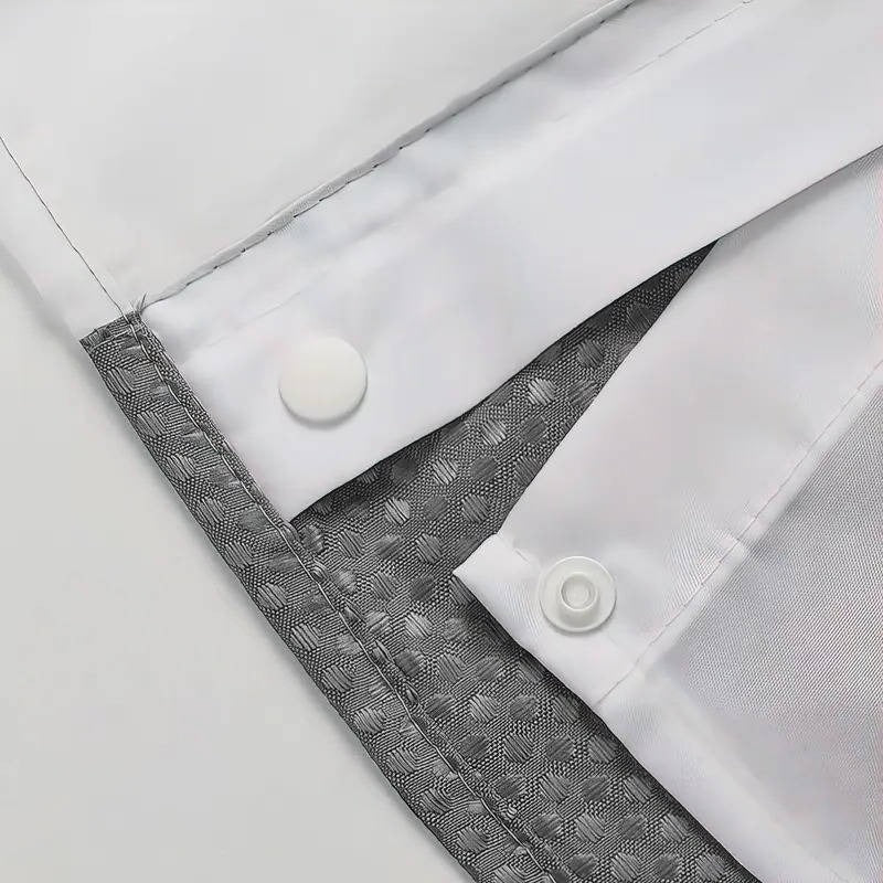 Shower Curtain Hookless Waffle Texture Integrated Liner
