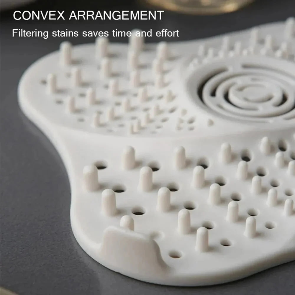 Shower Drain Hair Catcher Spiral Design Suction Cup Base