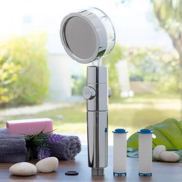 Shower Head Micro Nozzle 360° Rotating On/Off Switch