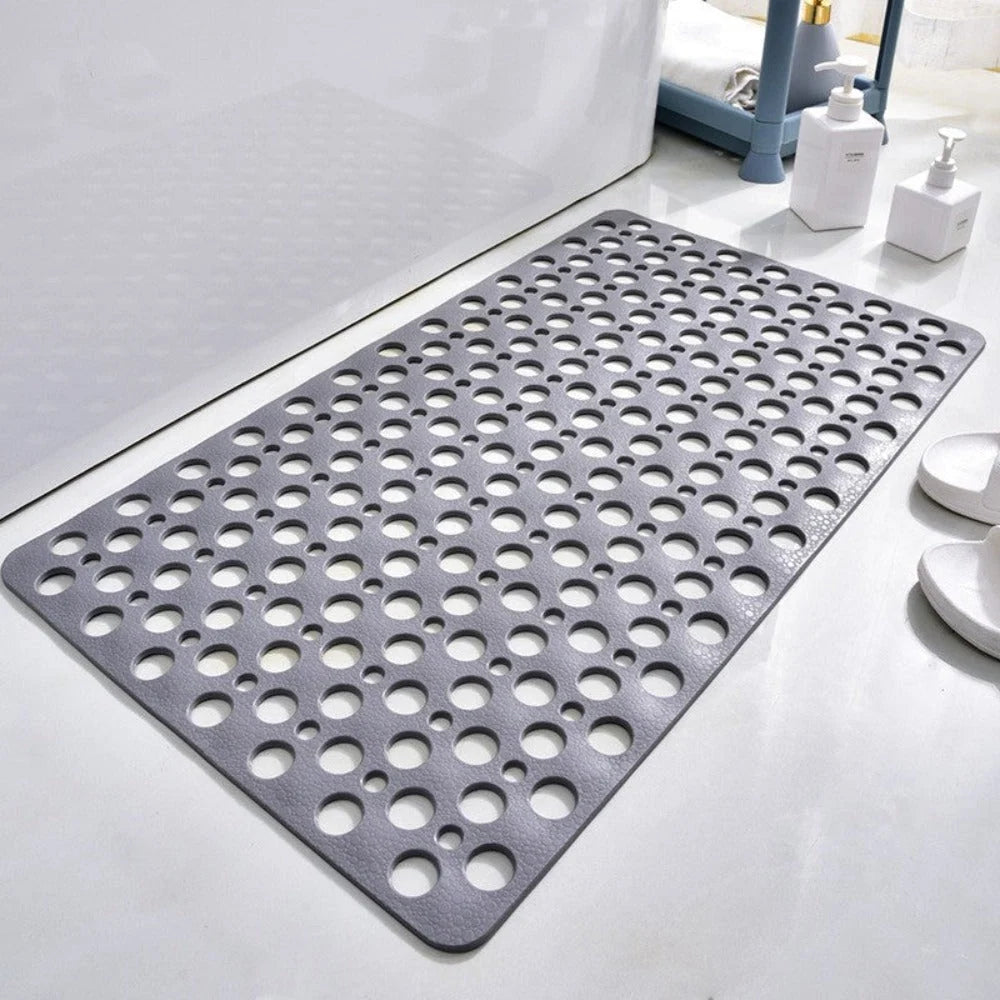Shower Mat Textured Traction Grooves Heat-Resistant