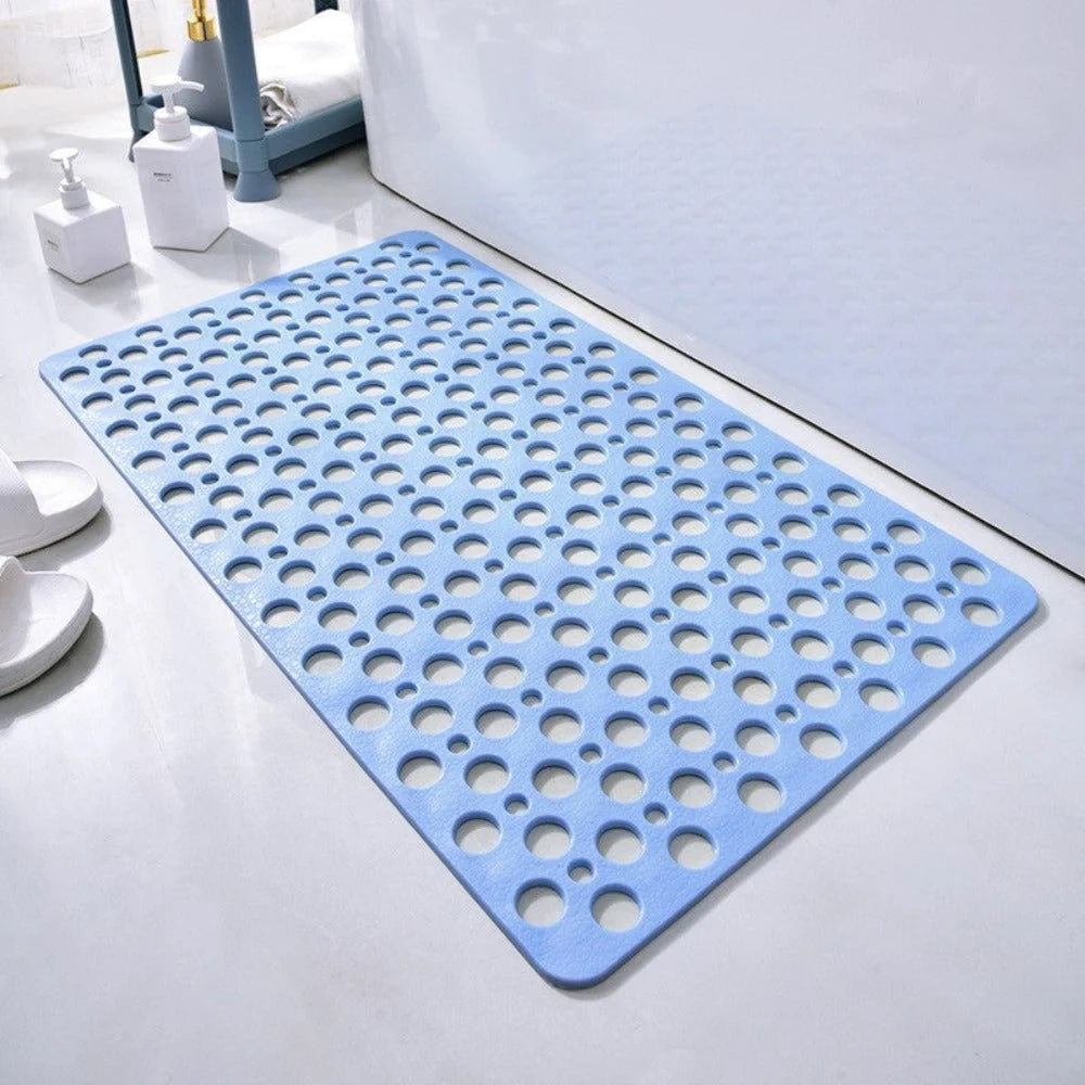 Shower Mat Textured Traction Grooves Heat-Resistant