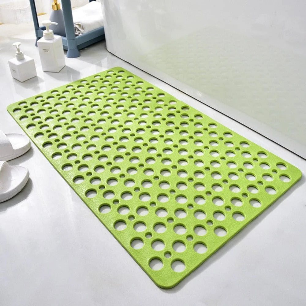 Shower Mat Textured Traction Grooves Heat-Resistant