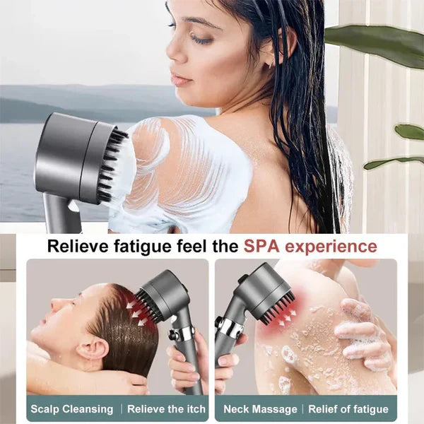 Showerhead High-Pressure Water-Efficient Universal Fit & Tool-Free Installation