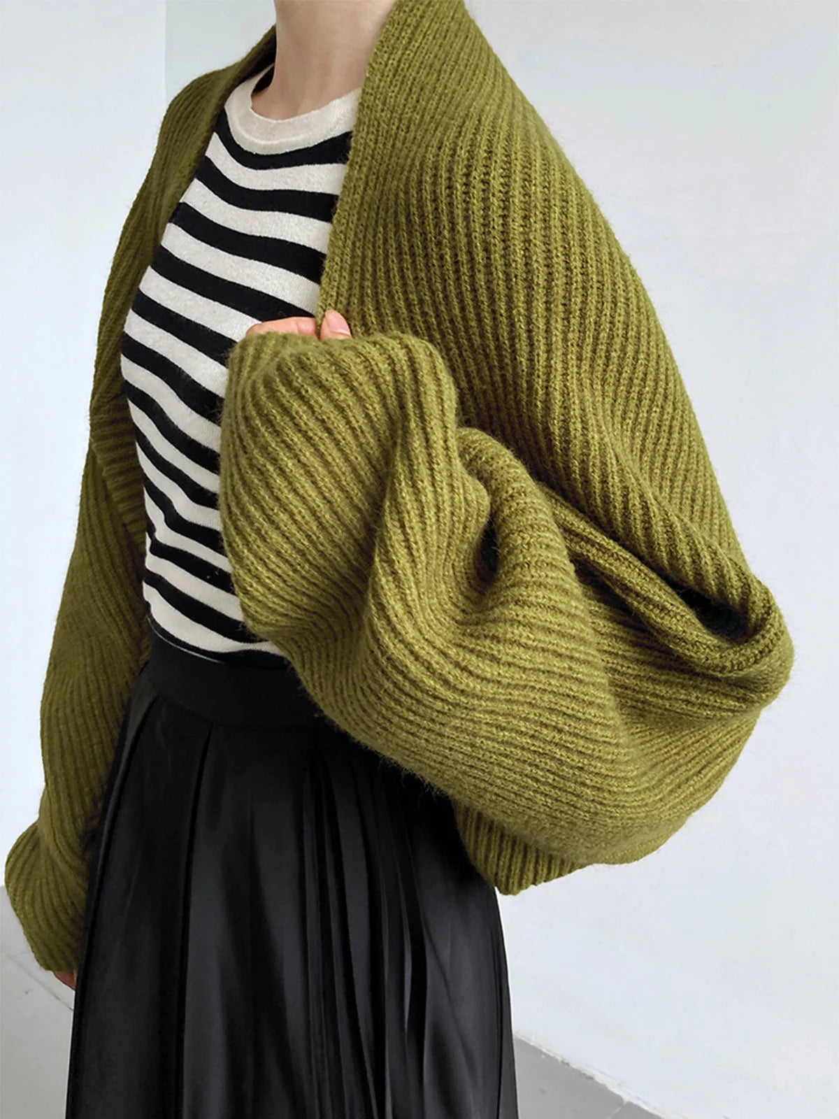 Shrug Cardigan Shift Fit Viscose Blend