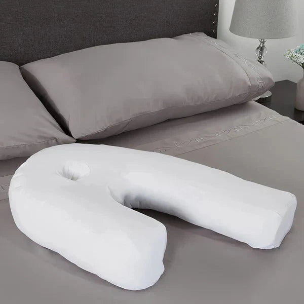 Side Sleeper Pillow Contoured With Integrated Ear Hole