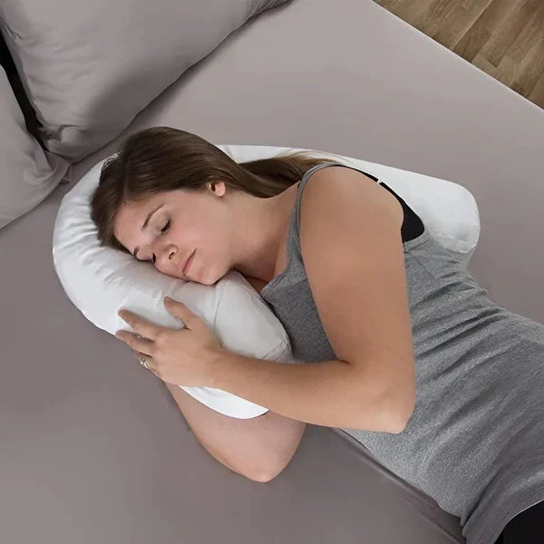 Side Sleeper Pillow Contoured With Integrated Ear Hole