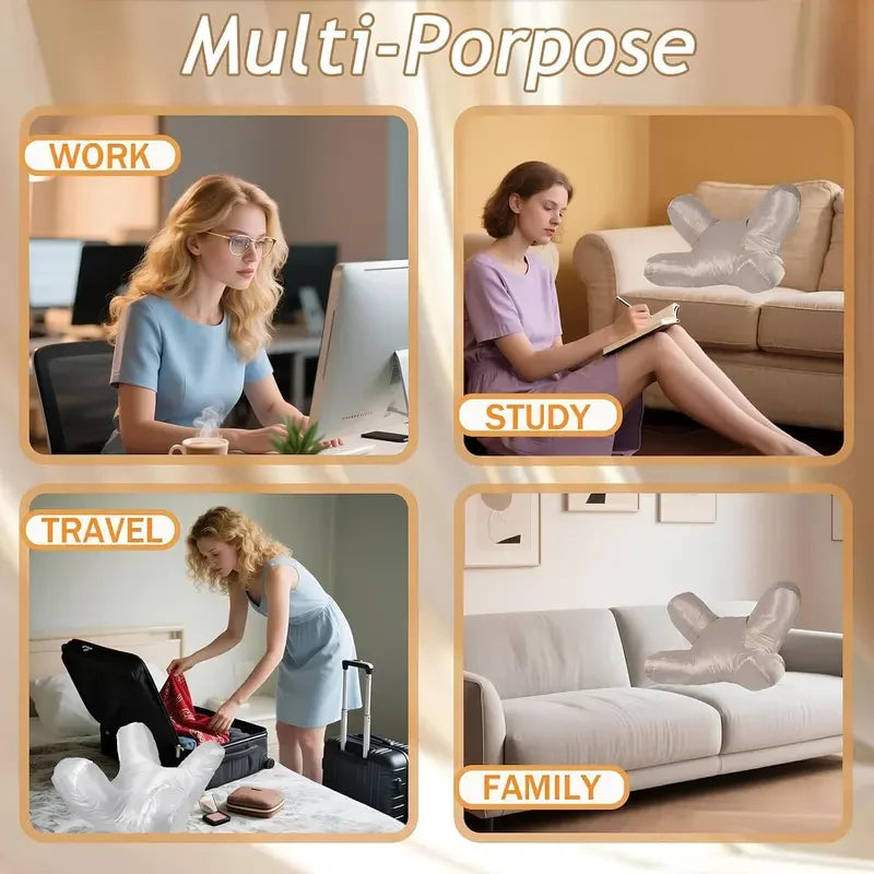 Side Sleeper Pillow Four-Section Raised Frame Machine-Washable Cover