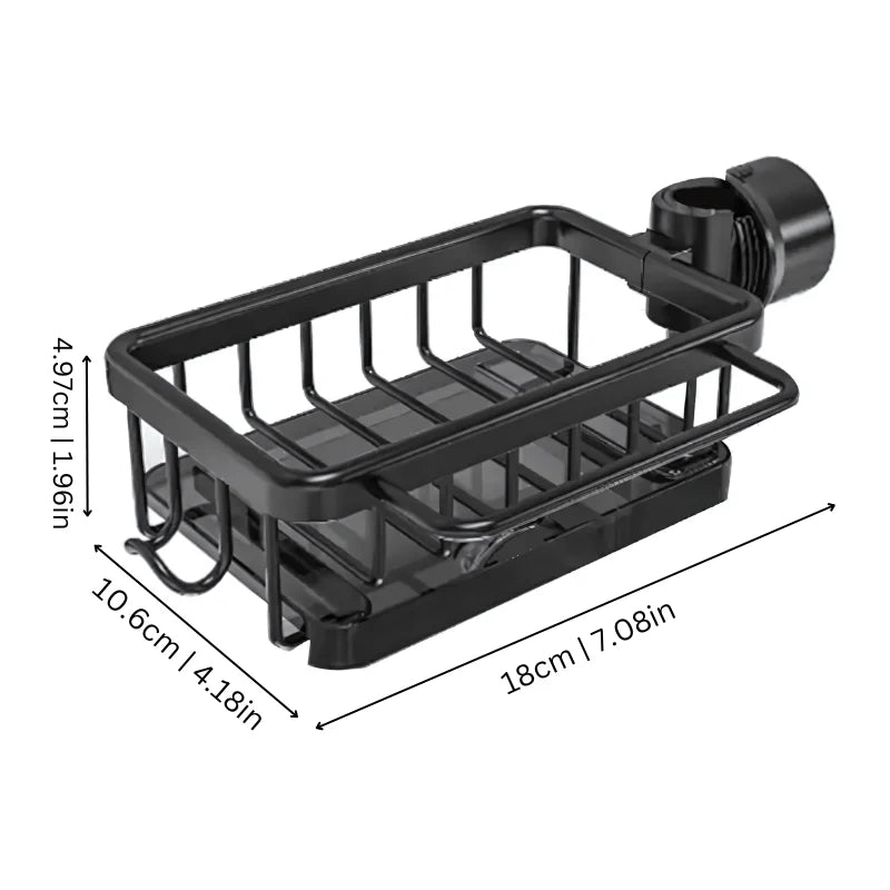 Sink Drain Rack Space-Saving Quick-Drying Aluminum