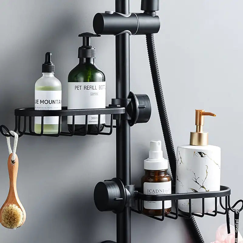 Sink Organizer Shelf Clamp-On No-Drill Open Drain Basket