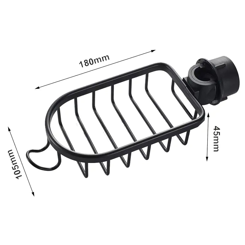 Sink Organizer Shelf Clamp-On No-Drill Open Drain Basket