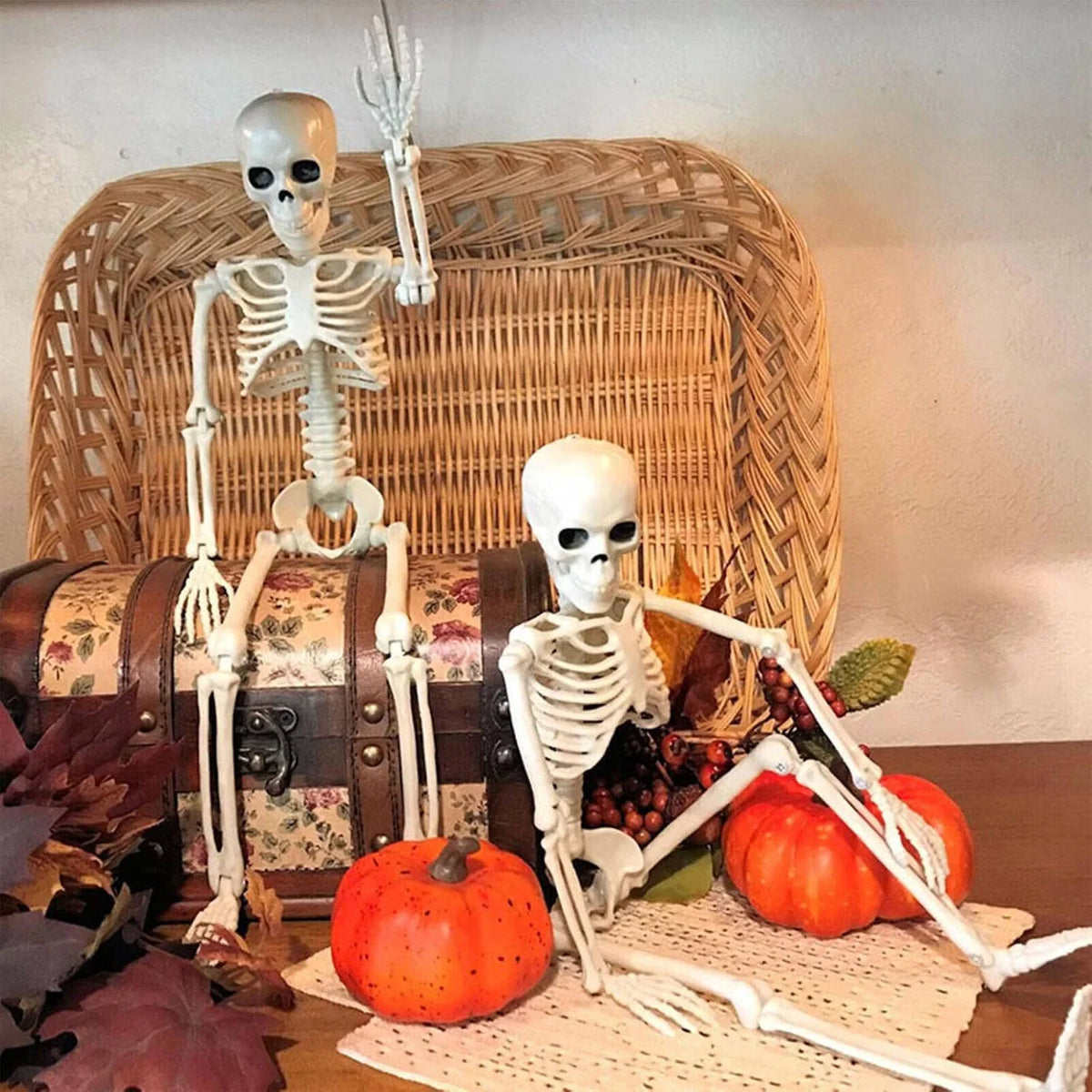 Skeleton Decoration 36-Inch Poseable Weather-Resistant