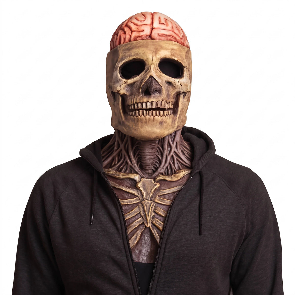 Skeleton Mask Breathable Latex Movable Jaw