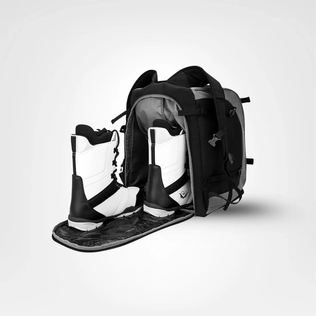 Ski Backpack 65L Boot & Helmet Compartments Padded Straps