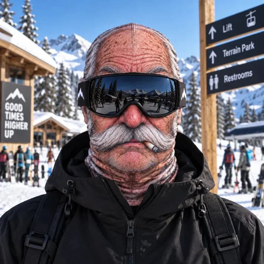 Ski Balaclava Stretch Knit Face Graphic Helmet Fit